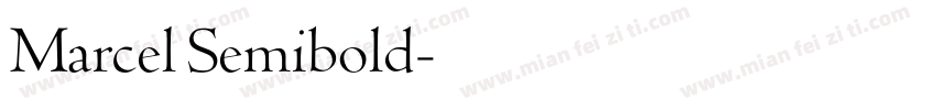 Marcel Semibold字体转换